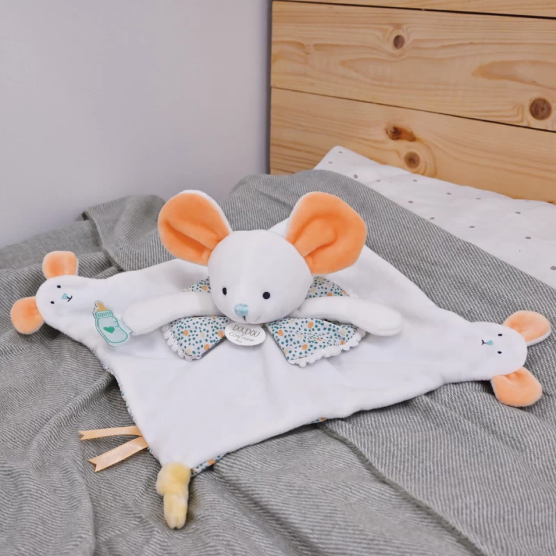 Doudou Et Compagnie - Les Petits Fûtés - Doudou Souris Blanc 30 Cm 1 Doudou Et Compagnie - Les Petits Fûtés - Doudou Souris Blanc 30 Cm