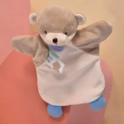 Doudou Et Compagnie - Marionnette Loutre Beige 25 Cm