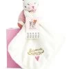 Doudou Et Compagnie - Doudou Mouchoir Bisous Papillon Chat Rose