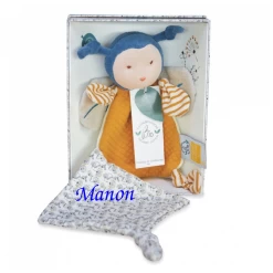 Doudou Et Compagnie - Pollen L'abeille - Doudou Mouchoir 20 Cm