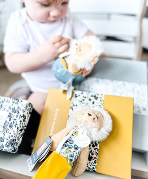 Hochet Pouet - Jaune Ou Gris - BOH'AIME 2 Hochet Pouet - Jaune Ou Gris - BOH'AIME – Image 2