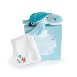 Doudou Et Compagnie - Sous L'océan Tortue Verte Avec Doudou 20 Cm -Doudou et Compagnie Promos Magasin sous20locean20tortue20verte20avec202020cm 1