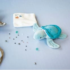 Doudou Et Compagnie - Sous L'océan Tortue Verte Avec Doudou 20 Cm