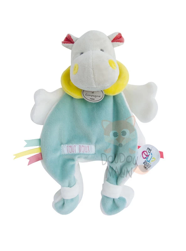 Doudou Et Compagnie - TATOO Cape Hippo Vert Tout Doux 1 Doudou Et Compagnie - TATOO Cape Hippo Vert Tout Doux