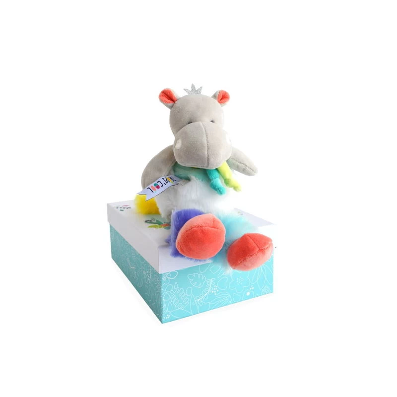 Doudou Et Compagnie - Tropi'COOL Hippopotame Peluche 30 Cm 1 Doudou Et Compagnie - Tropi'COOL Hippopotame Peluche 30 Cm