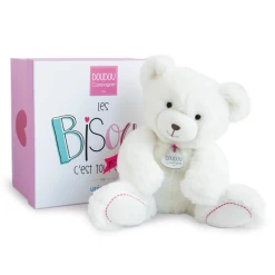 Doudou Et Compagnie - UNICEF Peluche Ours Blanc 30 Cm